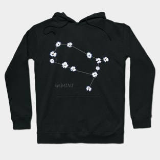 Gemini Zodiac horoscope Constellation Sticker flower Hoodie